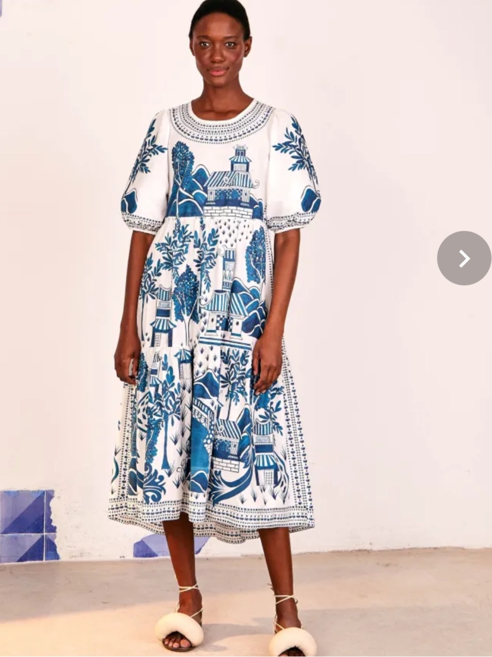NWOT Farm Rio Ancient Garden midi dress